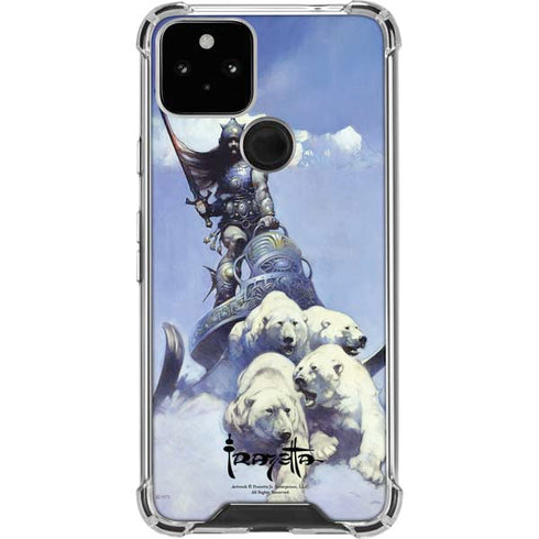 Frazetta Sliver Warrior Google Pixel 5 Clear Case